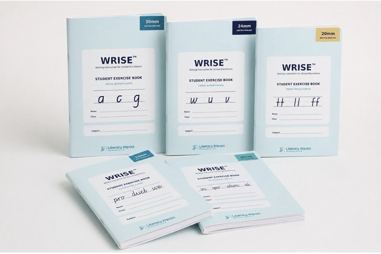 WRISE™ handwriting and transcription exercise books for primary students